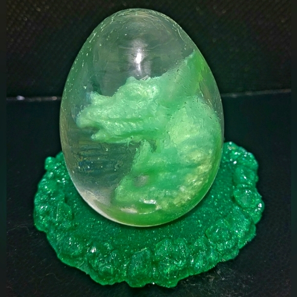 Handmade Resin Baby Dragon Egg in Nest. - Picture 8 of 16